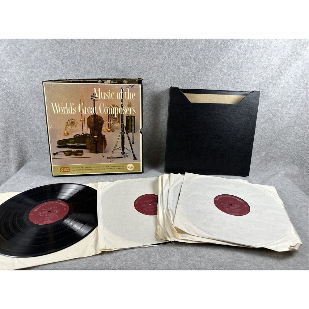 Music of the Worlds Great Composers 33RPM Readers Digest 11 Vinyl LP Record set